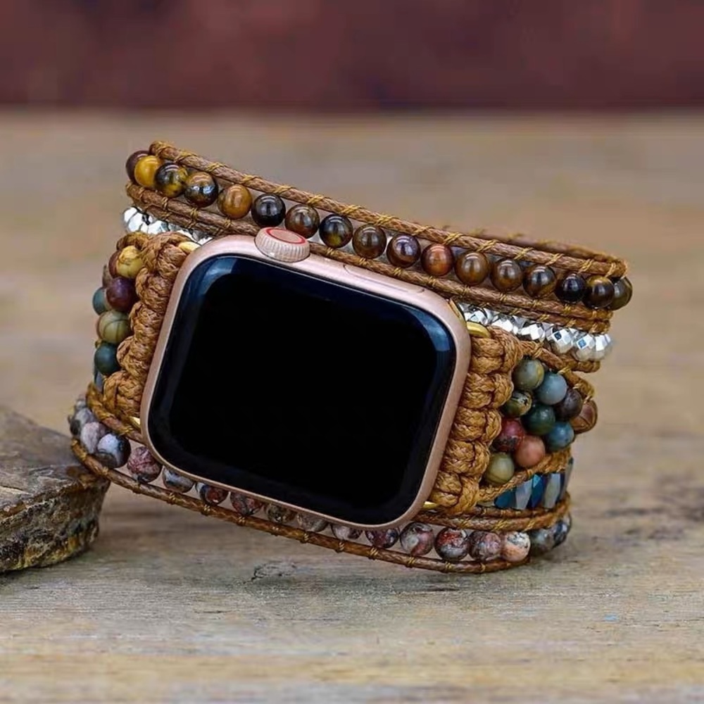 Handmade Apple Strap Tiger’s Eye